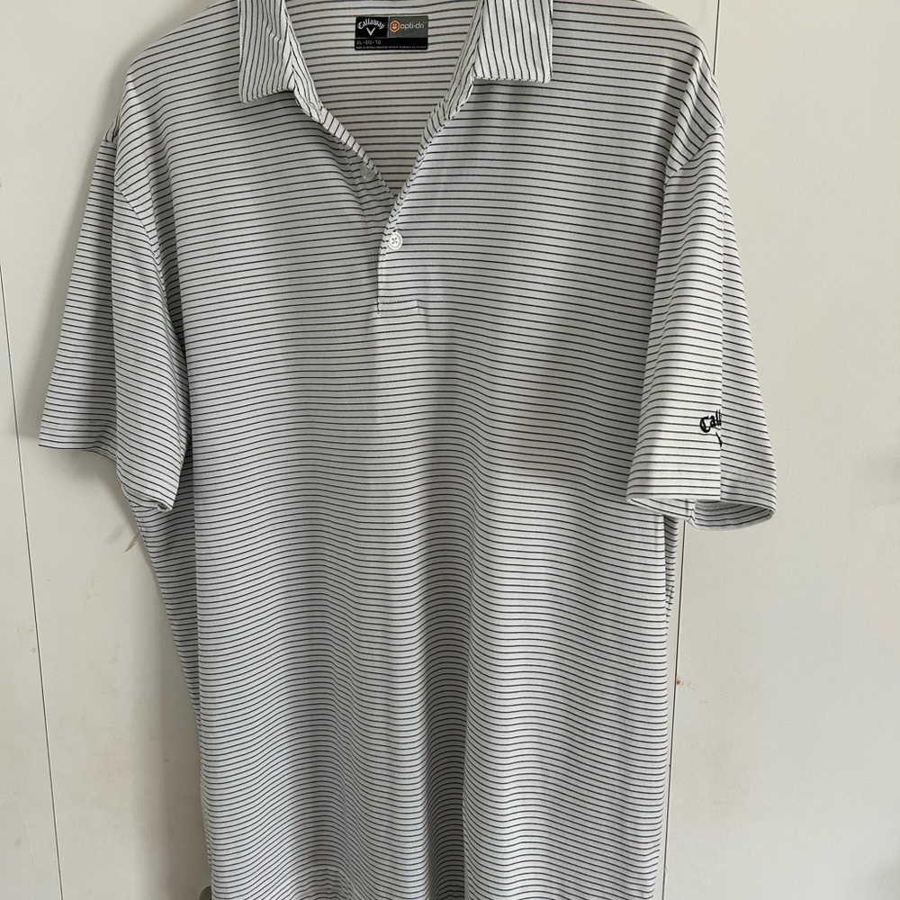 Callaway Gray Polo Shirt Casual Lightweight